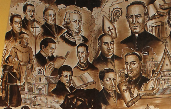 Mural - Padres Frasnciscanos