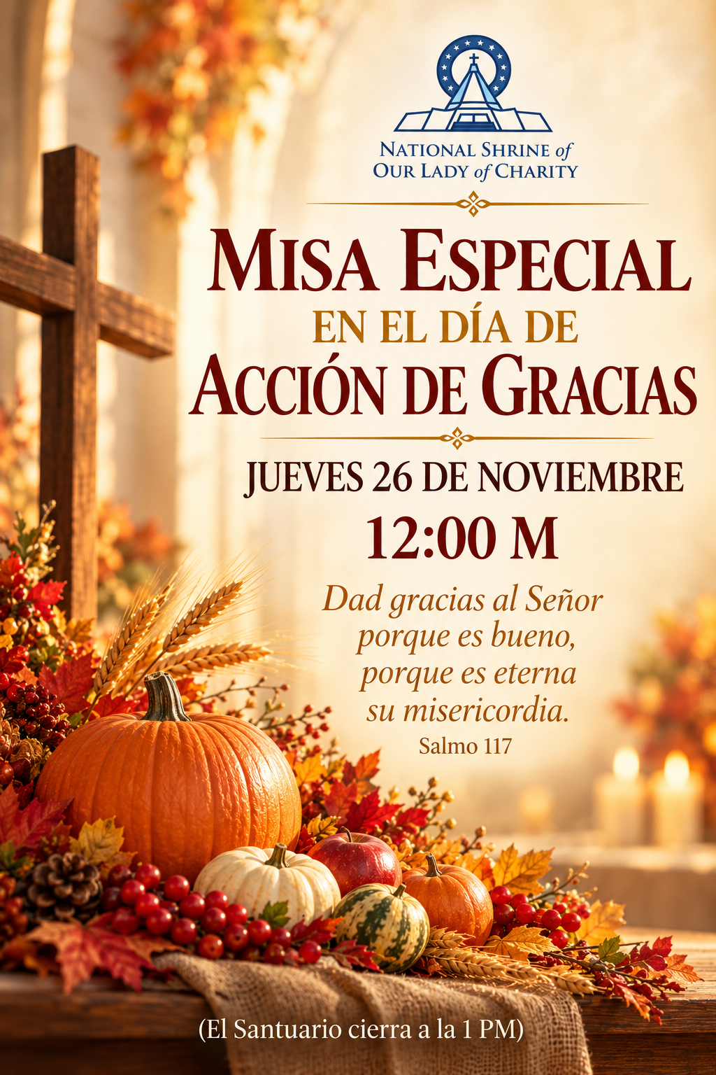 Misa especial de Acción de Gracias